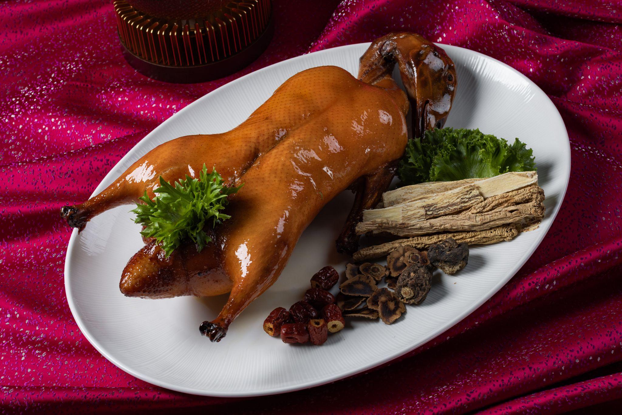 Crispy Roasted Duck with Maca and Chinese Herbs