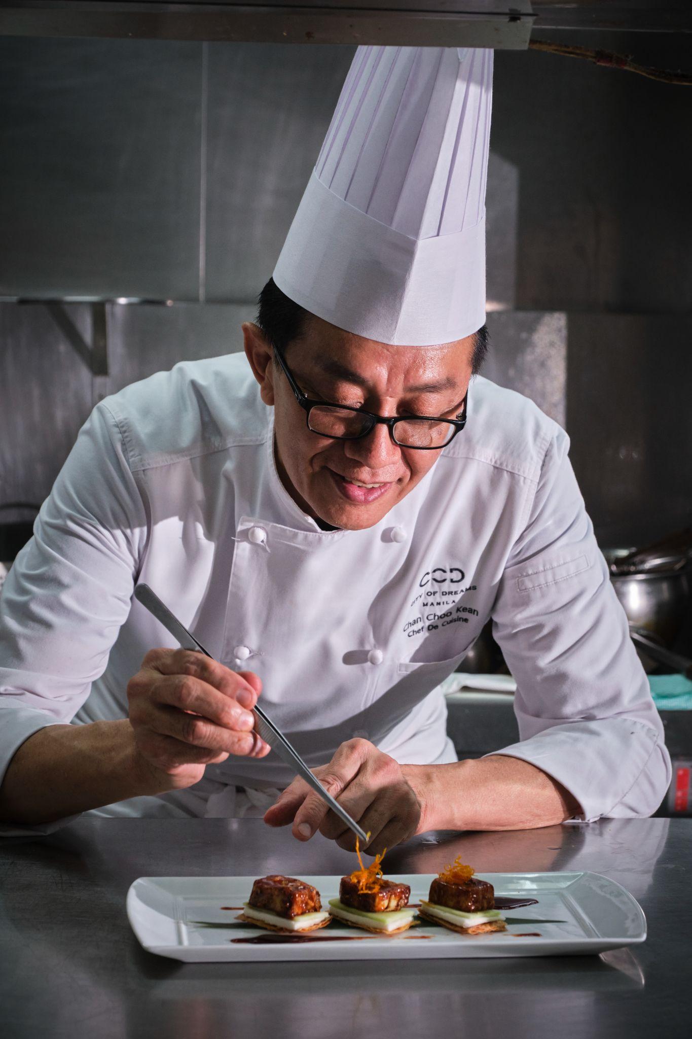 Chef Chan Choo Kean in the kitchen