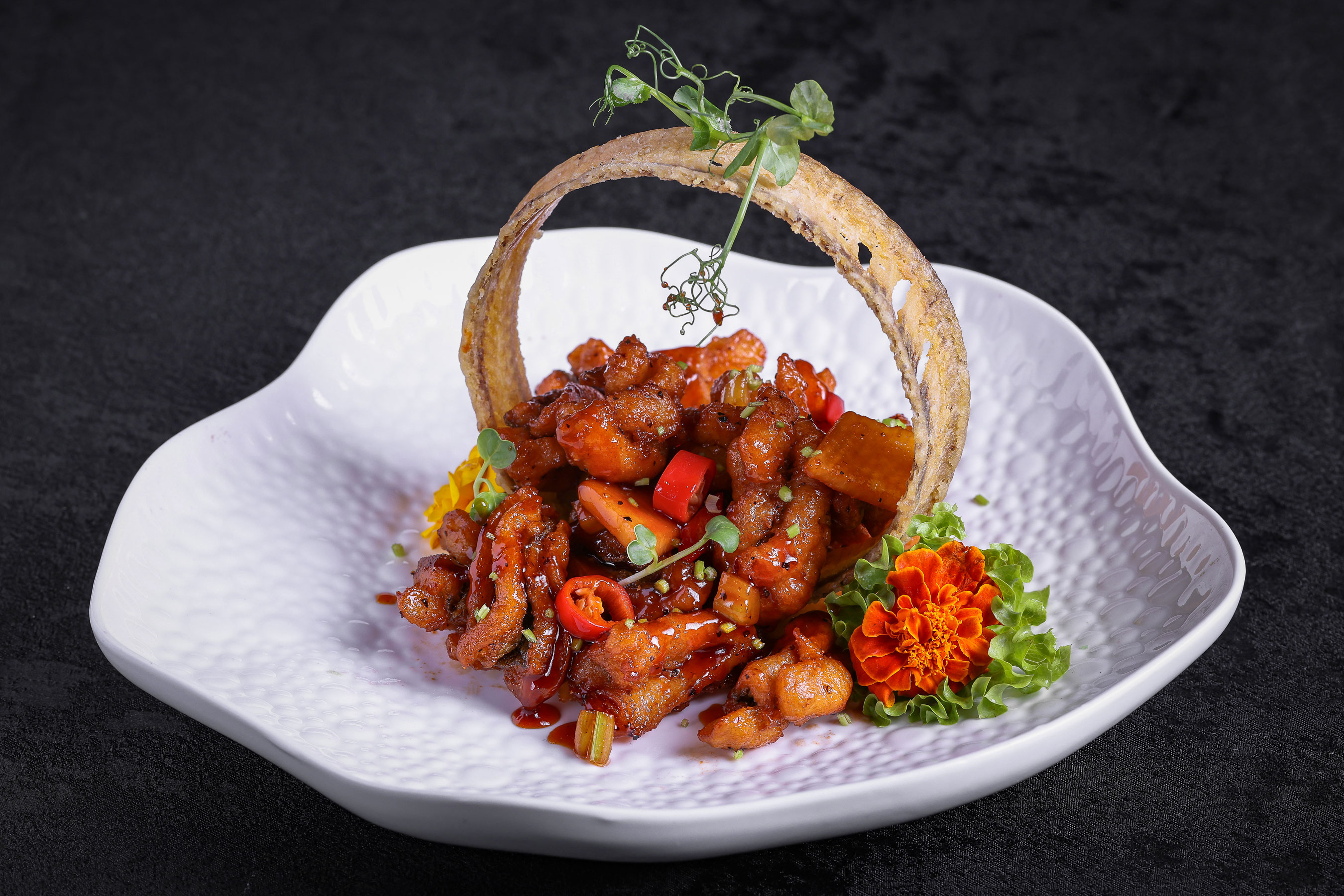 Hairtail with Celery Hearts