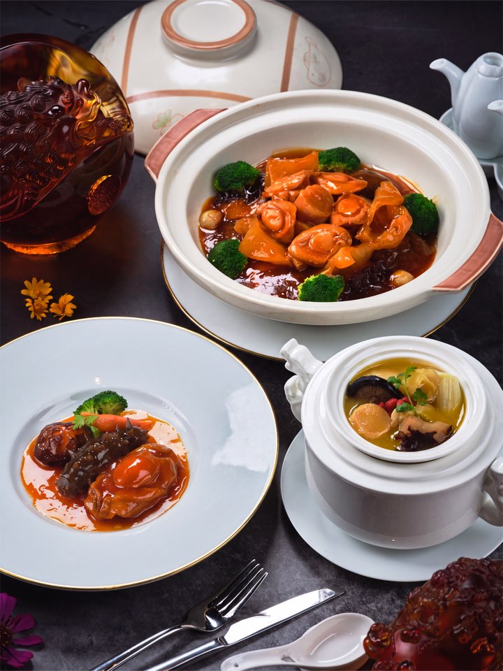 Crystal Dragon fish and seafood dishes served for sharing